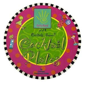 Outta Hand Amy Hetrick for Axis Imex 7-1/2" Cocktail‎ Appetizer Plates